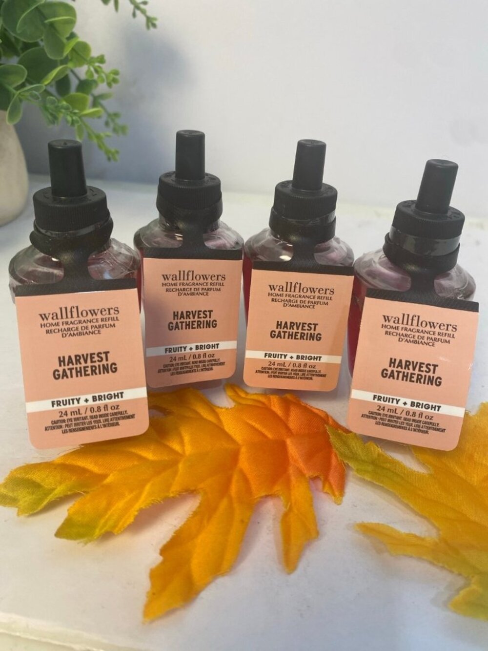 “Harvest Gathering” 4 New & Sealed Wallflower Home Fragrance Refills